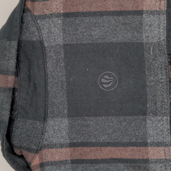 Fat Face Men's Black Grey Orange Flannel Size Small Button‎ Front Long Sleeve - Picture 12 of 15
